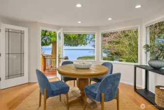 Gorgeous views from the dining area