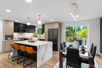 eating bar island with storage underneath