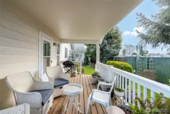 Another view of your back deck…room for relaxing and BBQ…or?? You choose.