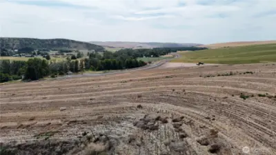 View from upper property