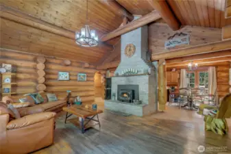 Large Fireplace in Living Room