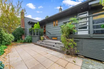 Access the yard from sunroom or dining room