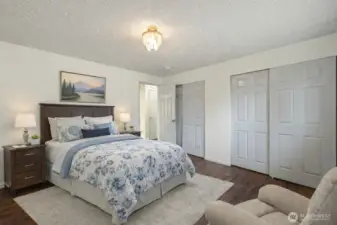 Virtually Staged Bedroom Unit B