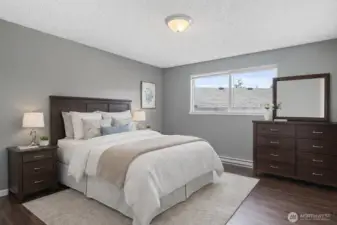 Virtually Staged Bedroom Unit A