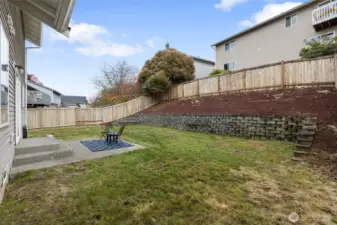 Backyard with Patio for Outdoor fun and