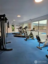 Clubhouse includes an excercise room.