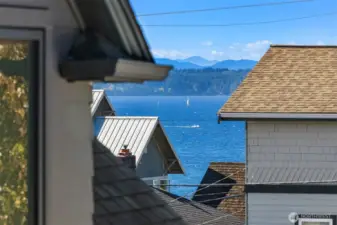 Peek-a-boo view from primary bedroom