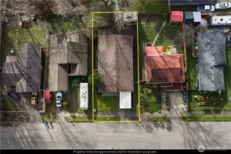 Bounary lines for illustrative purposes only.