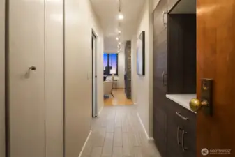 Entryway with ample storage.