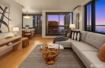 Views looking West toward Elliott Bay.