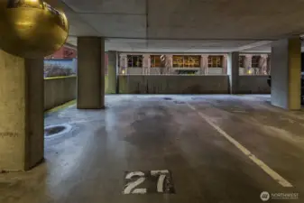 Full size parking space.