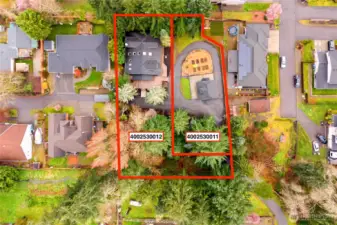 Huge Value Add! Rare opportunity! This property is being sold with both parcels perfect for future development!!