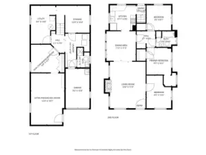 Floor plan with estimated sq ft