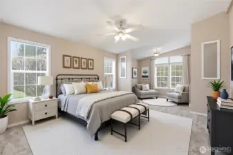 ~Virtually Staged Primary Bedroom~