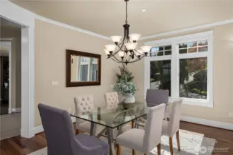 Formal dining on the main floor