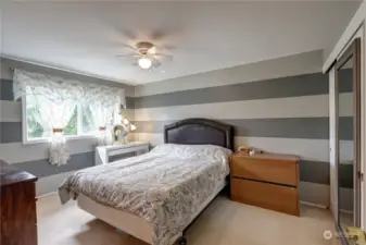 This master suite is a haven of relaxation, featuring a spacious layout and boasting its own full bathroom for ultimate convenience and privacy.