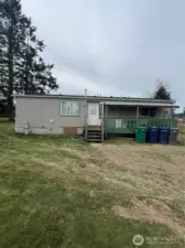 Front yard with deck