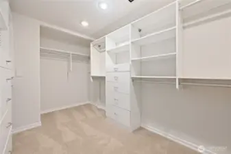 Walk-in closet.