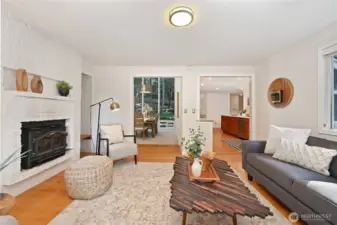 This space is right off the dining room and kitchen.