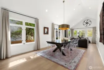 Expansive dining room