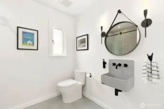 3/4 bath near great room