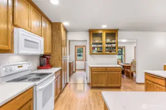 looking toward formal dining & utility
