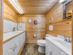 1/2 bath in shop