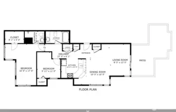 Map of condo.