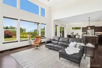 Light-filled with floor-to-ceiling windows