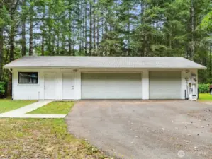 This property includes a spacious 3-car detached garage, perfect for vehicle storage, hobbies, or outdoor gear. Attached to the garage is a versatile shop/office space.