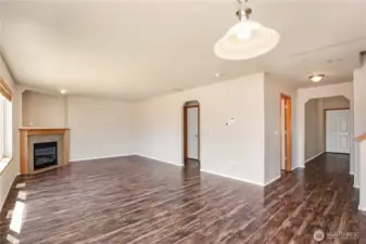 Living Area W/ Fireplace