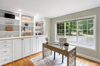 downstairs office