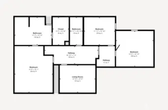 2nd Floor -dimensions are for illustration purposes and not guaranteed