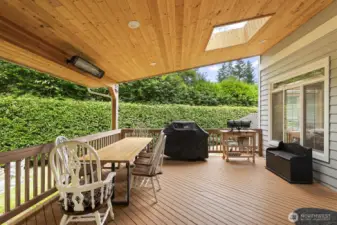 Step outside to your private west-facing backyard oasis, fully fenced and backing to a lush greenbelt.