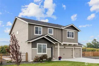 Lovely curb appeal to this quiet and spacious property