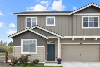 Lovely curb appeal to this quiet and spacious property