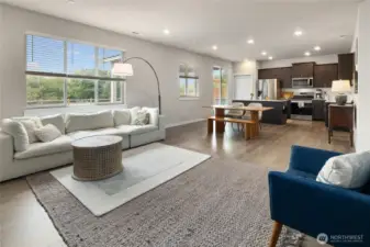 Spacious and bright living space