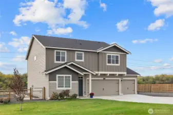 Lovely curb appeal to this quiet and spacious property