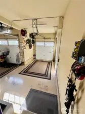 Fully finished garage.