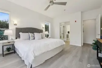 Primary bedroom and ensuite