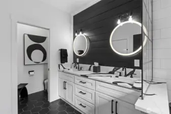 Updated primary bathroom