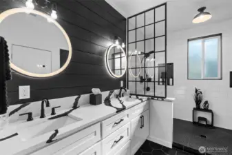 Updated primary bathroom