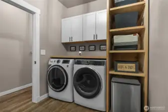 Laundry room with built ins