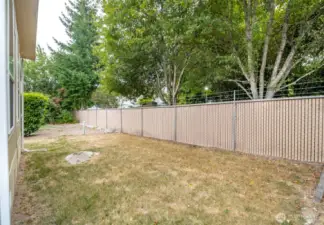Nice sized backyard