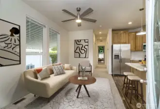 Open concept floorplan