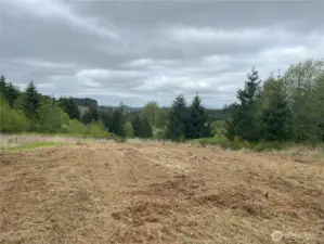 Top of hill facing west