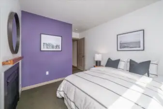 Large enough to easily fit a queen bed.