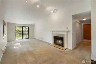 Vaulted ceilings feel open and expansive