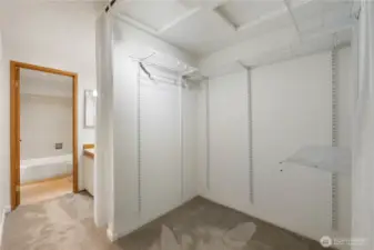 Primary large walk in closet