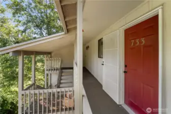Rarely sold top floor end unit